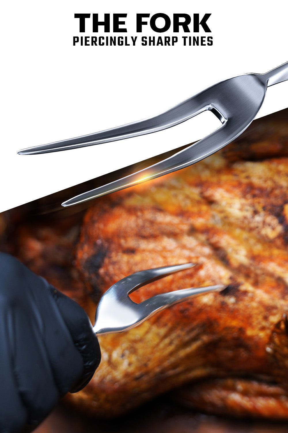 Premium Dalstrong Carving Knife & Fork Set - 9