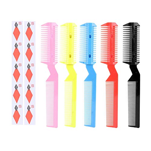 5Pcs Professional Hair Styling Trimmer Comb & Hair Thinning Shaper - Salon Quality Hairdressing Tools for Styling, Cutting & Thinning - Perfect for Barbers, Stylists & Home Haircuts