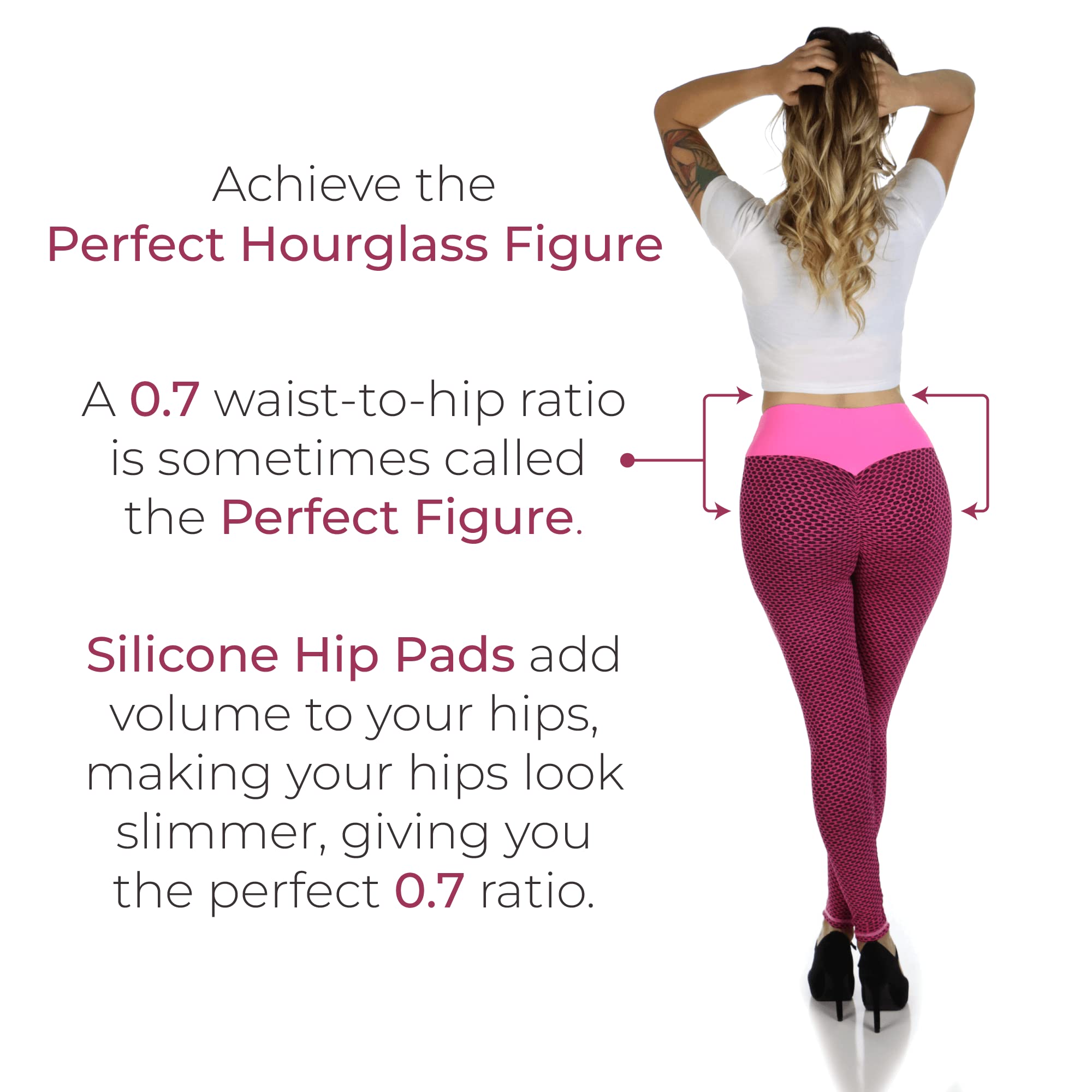 Realistic Silicone Hip Pads for Women - Sculptress Short Hip Dip Filler Shapewear - Perfect for Body Contouring, Enhancing Curves & Under Tight Dresses