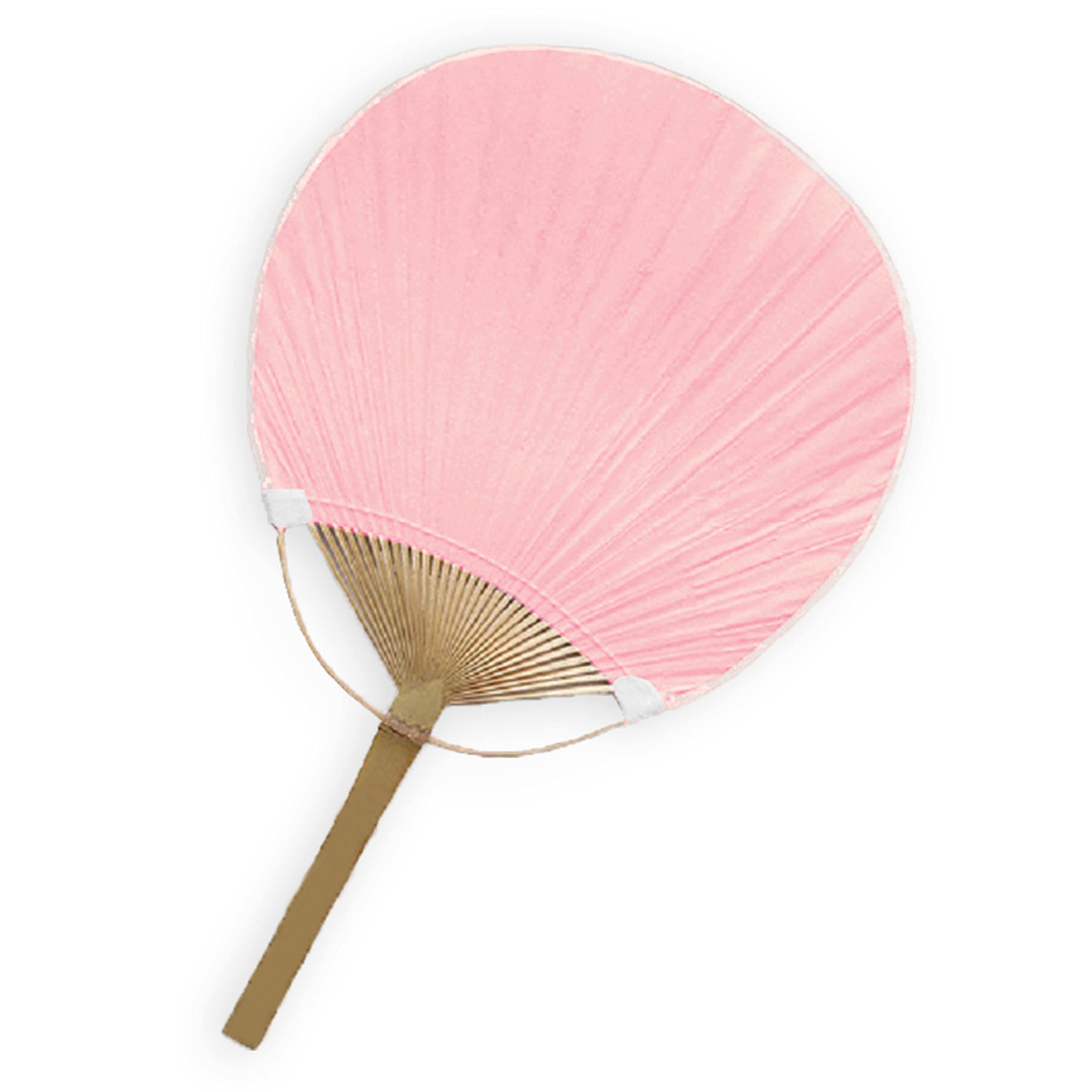 Weddingstar Classic Pink Paddle Fan - Elegant Wedding Accessory for Outdoor Ceremonies & Summer Events