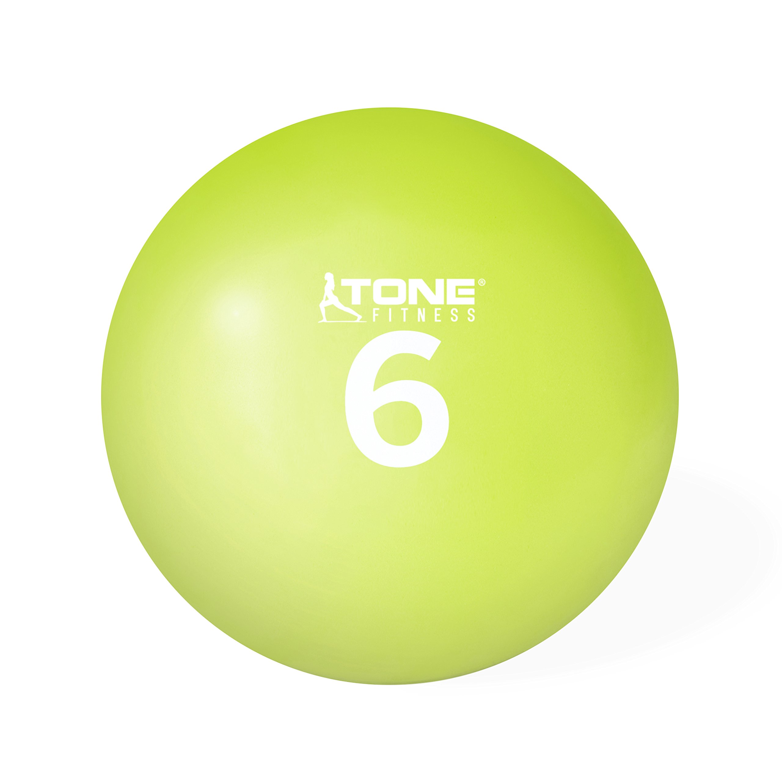 Tone Fitness Soft Weighted Exercise Ball for Strength Training & Toning - 1lb, 2lb, 3lb, 5lb Options - Perfect for Home Workouts, Yoga, Pilates & Physical Therapy