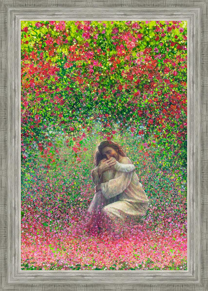 Here In My Arms By Yongsung Kim - Inspirational Christian Wall Art Print for Home & Office Decor - Perfect for Living Room, Bedroom, Church Gift