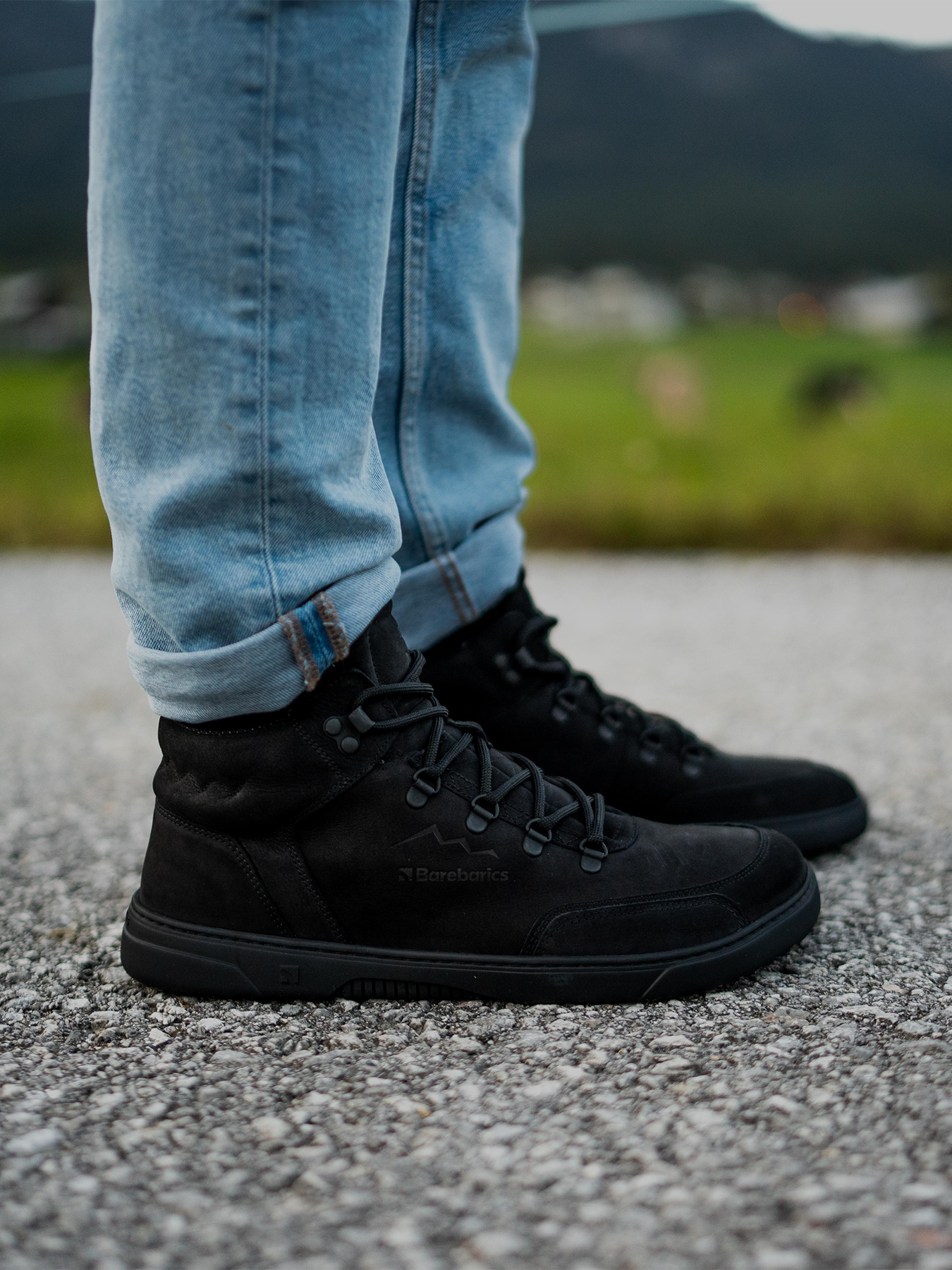Barefoot Sneakers for Men & Women - Barebarics Element All Black Minimalist Shoes | Lightweight & Flexible for Running, Walking & Gym Workouts