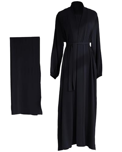 Black Abaya and Black Hijab