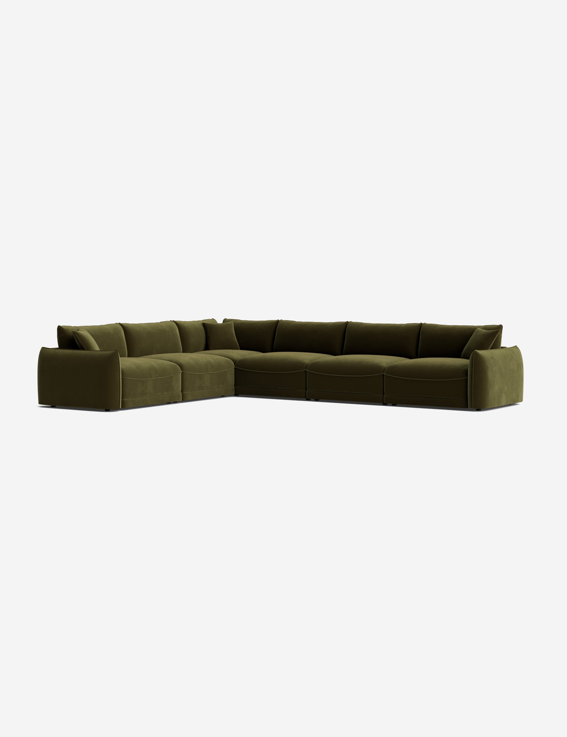 Balmer Modular Corner Sectional Sofa - Modern L-Shaped Couch with Reversible Chaise, Soft Fabric Upholstery for Living Room, Family Room & Home Theater Comfortable Seating