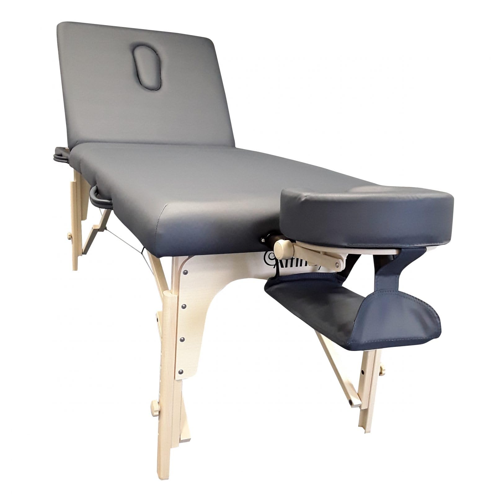 Affinity Portable Massage Table with Face Cradle & Arm Rest Sling - Foldable Professional Massage Bed for Home & Spa Use - Lightweight & Durable (Grey, 2020 Model) | Perfect for Therapists, Chiropractors & Home Relaxation