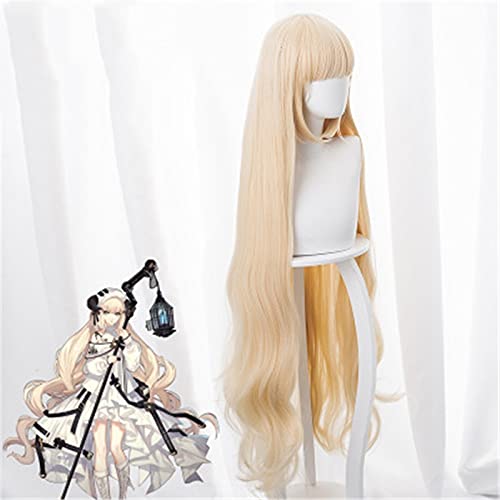 **Arknights Nightingale Cosplay Wig - Heat Resistant Synthetic Long Hair Wig with Wig Cap for Anime Conventions, Halloween & Role Play**