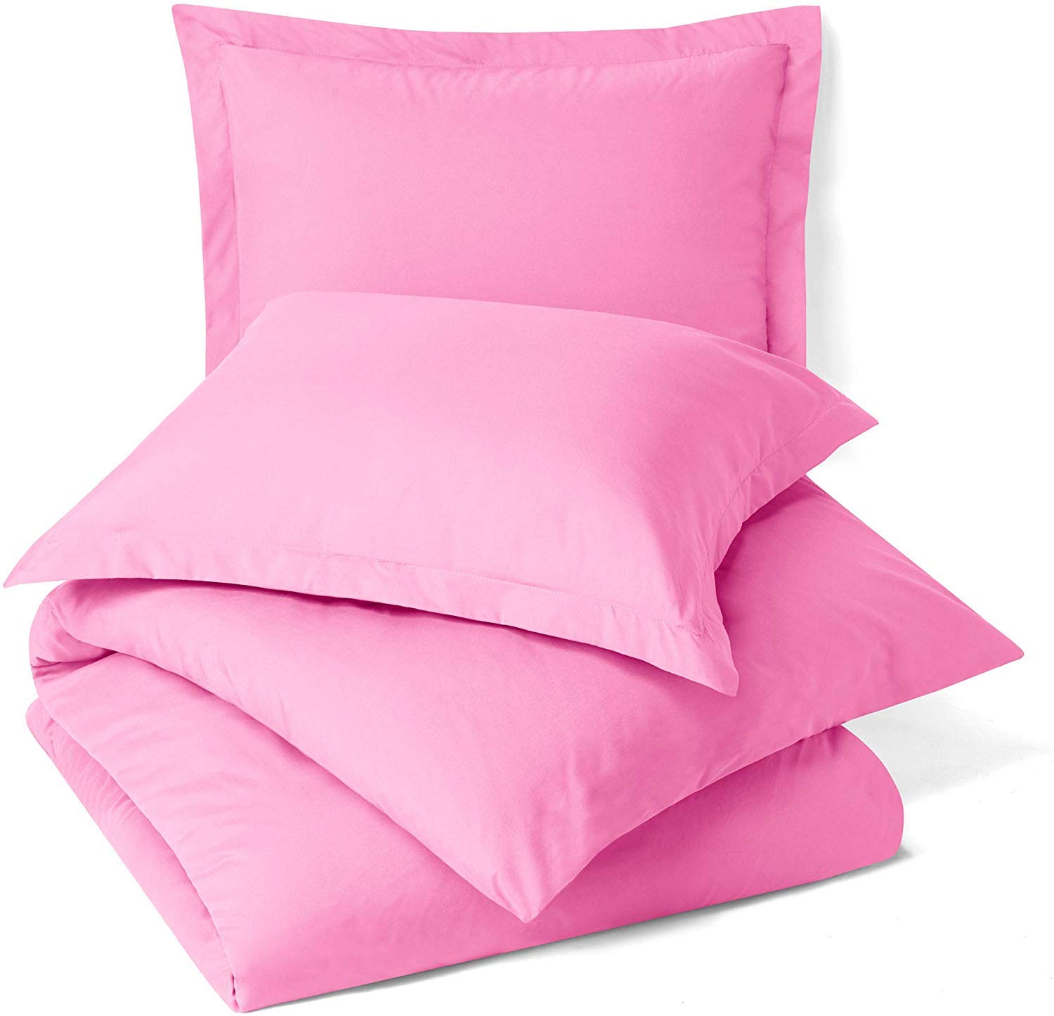 Premium 2-Piece Organic Cotton Bedding Set - 300 GSM, 500 Thread Count - 1 Duvet Cover + 1 Comforter (Light Pink) | Ultra Soft & Breathable for All-Season Comfort - Perfect for Master Bedroom, Guest Room & Luxury Hotels