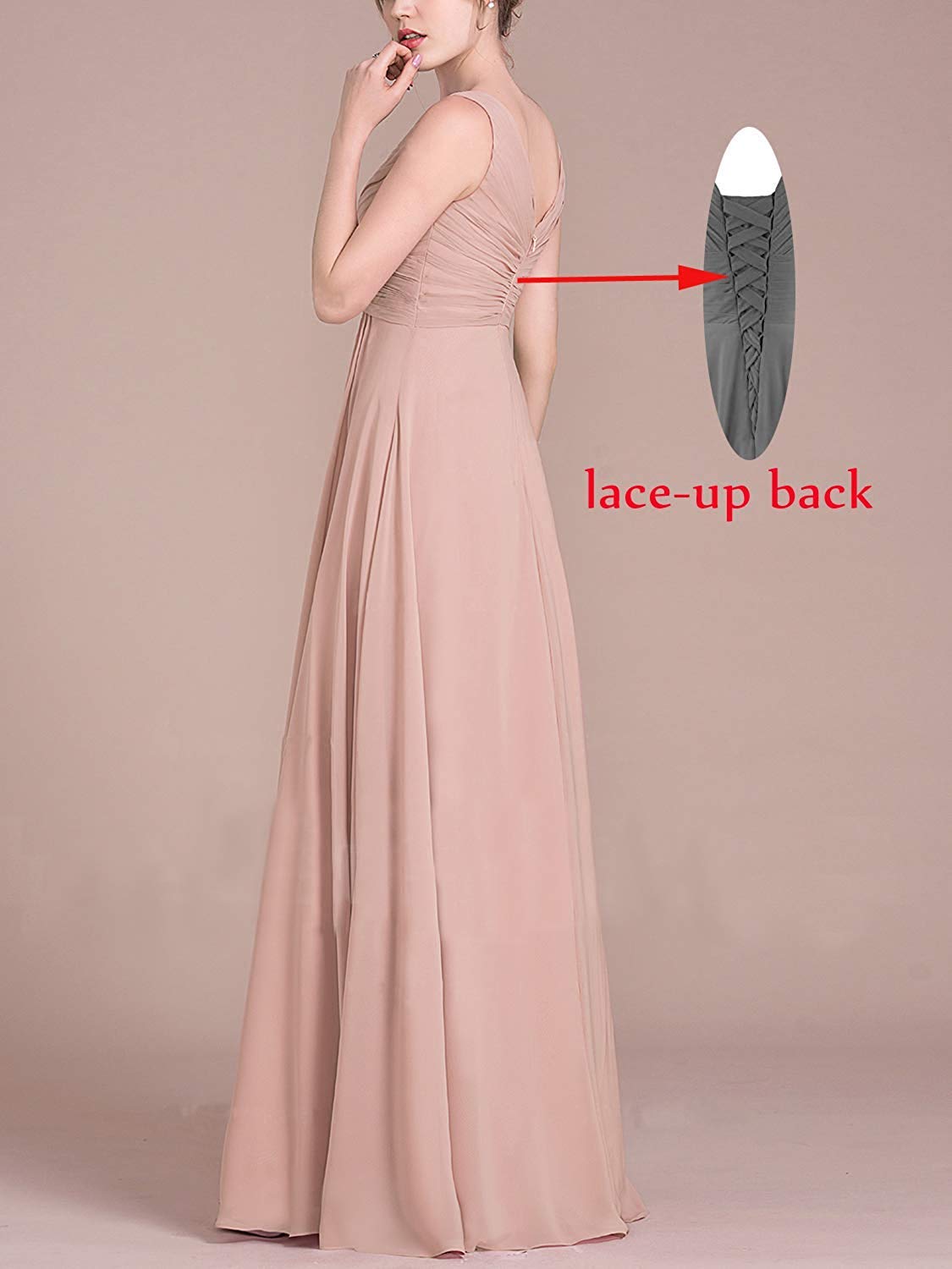 Elegant V-Neck Long Bridesmaid Dresses with High Slit - A-Line Formal Gowns for Women 2024 | Plus Size 26 | Sage Green | Perfect for Weddings, Prom & Special Occasions