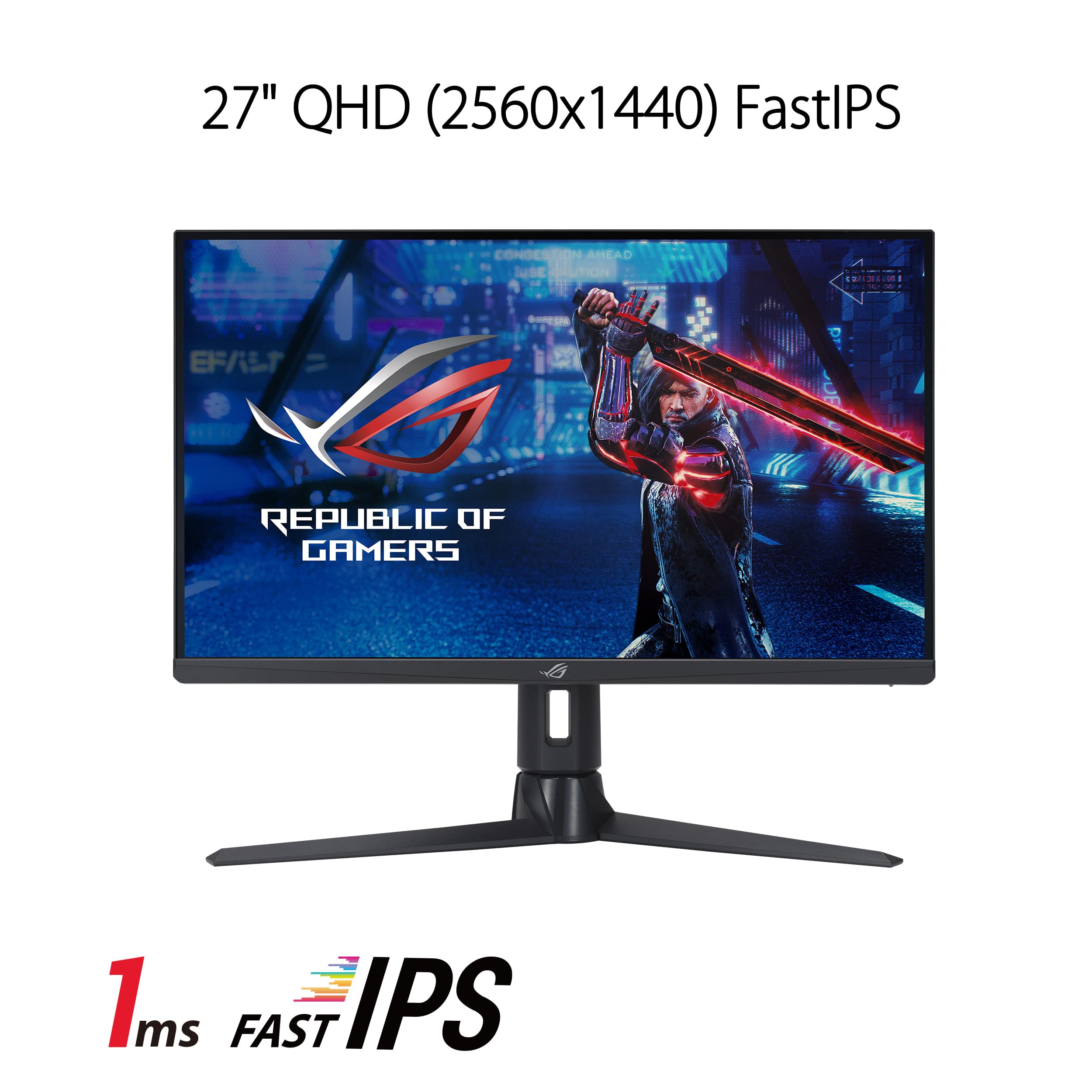 ASUS ROG Strix XG27AQMR 27-inch QHD Gaming Monitor - 300Hz Refresh Rate, 1ms Response Time, Fast IPS Panel, G-SYNC & FreeSync Premium Pro, HDR600 - Perfect for Competitive Esports, FPS & Racing Games