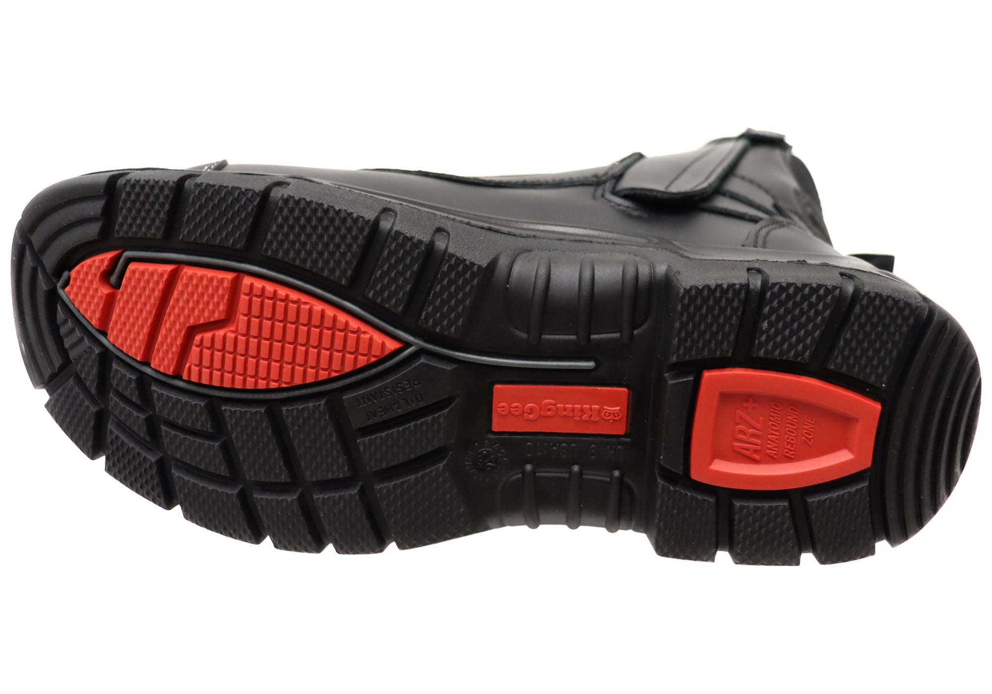 KingGee Men's Phoenix 8Z Met Safety Work Boots - Steel Toe, Slip Resistant, Comfortable for Construction & Industrial Work | Perfect for Warehouse, Factory & Outdoor Job Sites