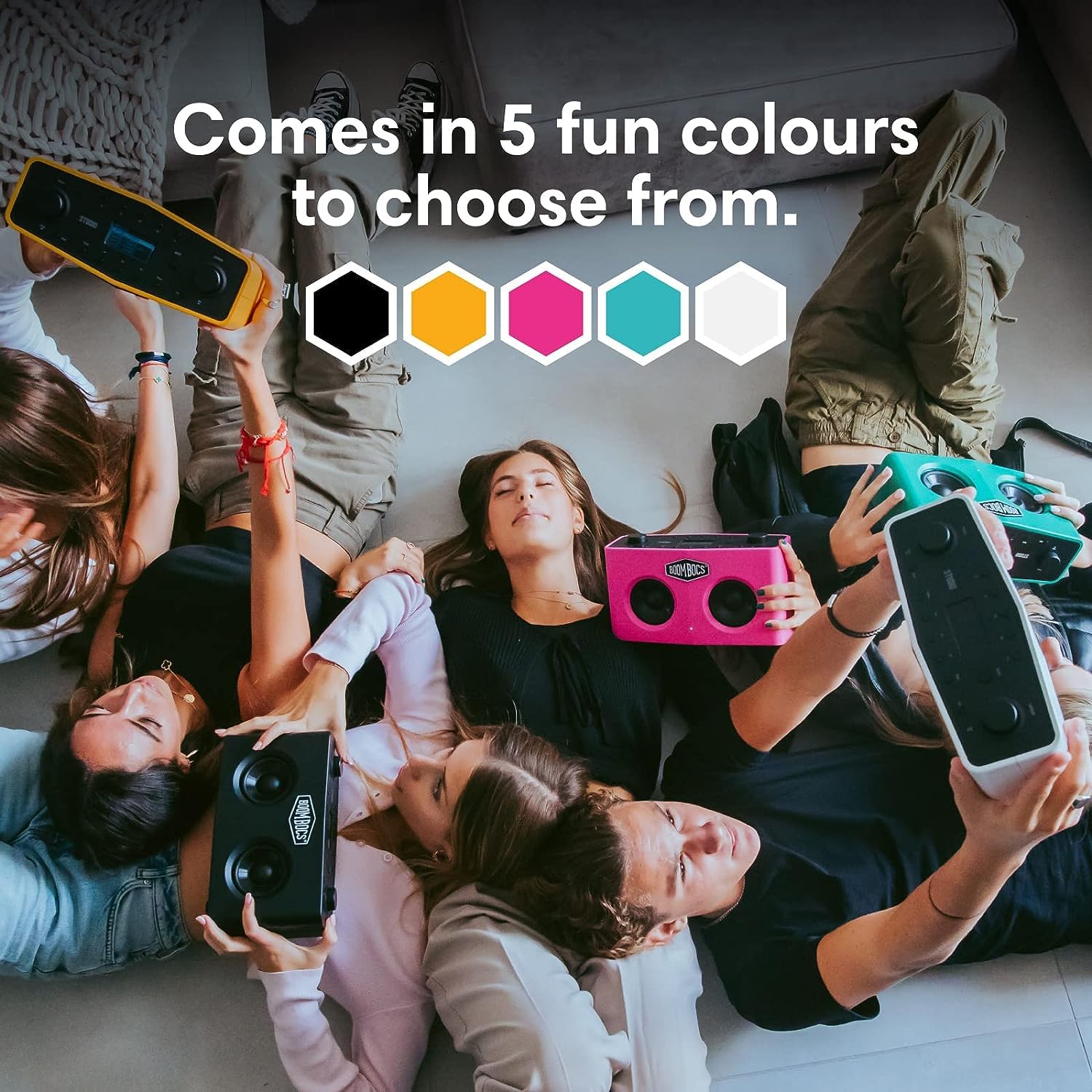 BoomBocs Portable Bluetooth Speaker with WiFi Internet Radio - Wireless Streaming for Spotify, Deezer & Amazon Music - Pink | Perfect for Home, Office, Travel & Outdoor Parties