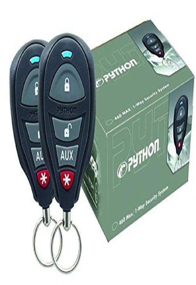 Directed Electronics 3105P Python 460 Max 1-Way Car Security System with 4-Button Remote Control - Anti-Theft Vehicle Alarm for Cars, Trucks & SUVs
