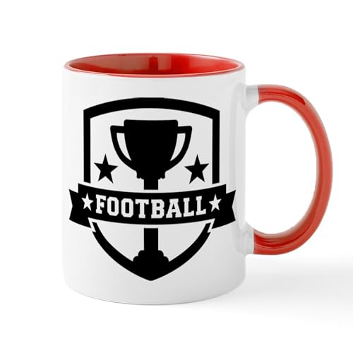 White/Red Inside - Football Champion Mugs