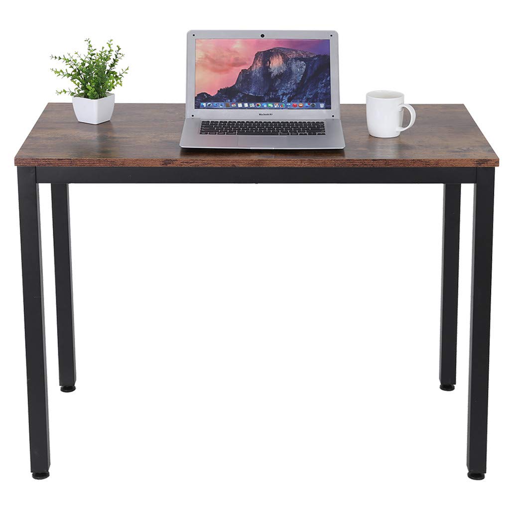Modern Writing Computer Desk - Sturdy Home Office Desk for PC & Laptop - 39.4×19.7×29.5 Inch Study Workstation - Perfect for Small Spaces, Remote Work & Online Learning