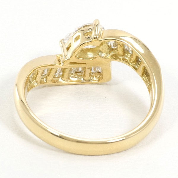 18K Yellow Gold Diamond Ring for Women - Elegant Solitaire Engagement & Wedding Band - Perfect Gift for Anniversary, Valentine's Day & Special Occasions