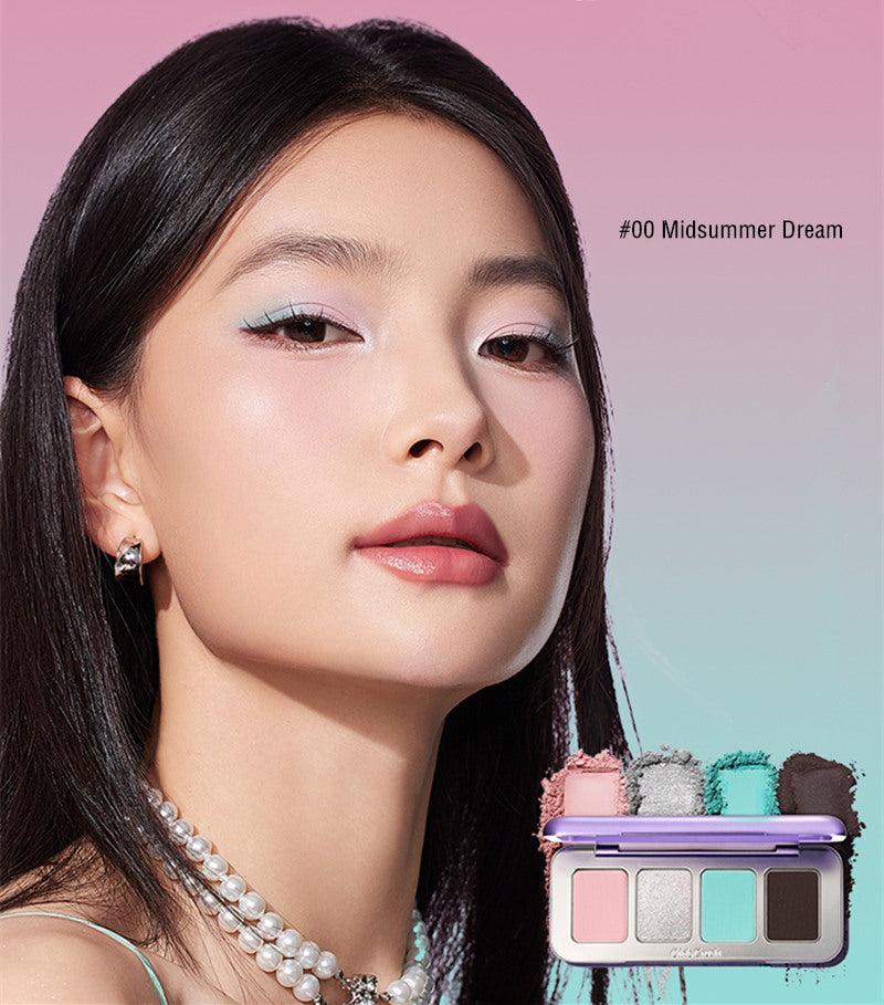Girls Crush Adventure Game Series 4-Color Eyeshadow Palette | Vibrant Makeup for Cosplay, Halloween & Party Looks