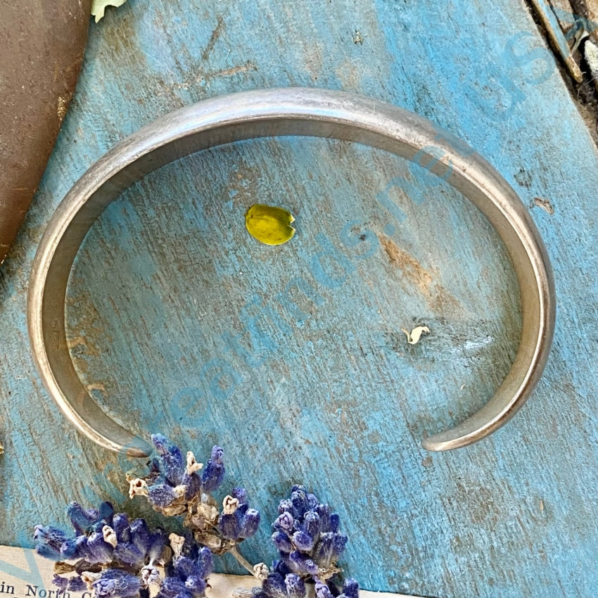 Vintage Sterling Silver Wide Cuff Bracelet with Antique Patina Finish - Elegant Boho Jewelry for Women, Perfect for Weddings, Parties & Everyday Wear