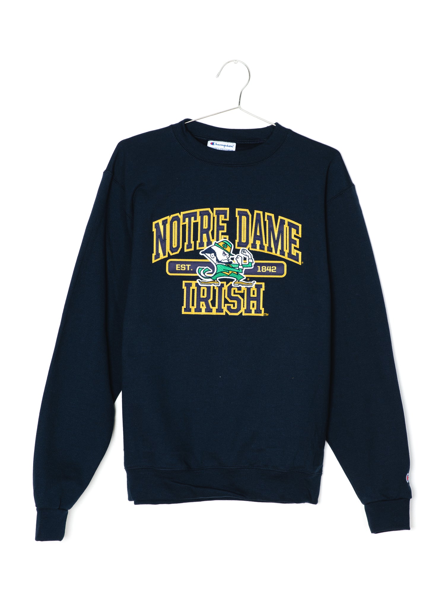 Champion Eco Powerblend Notre Dame Crewneck Sweater - Comfortable & Stylish for Men & Women | Perfect for Casual Wear, College Games & Outdoor Activities