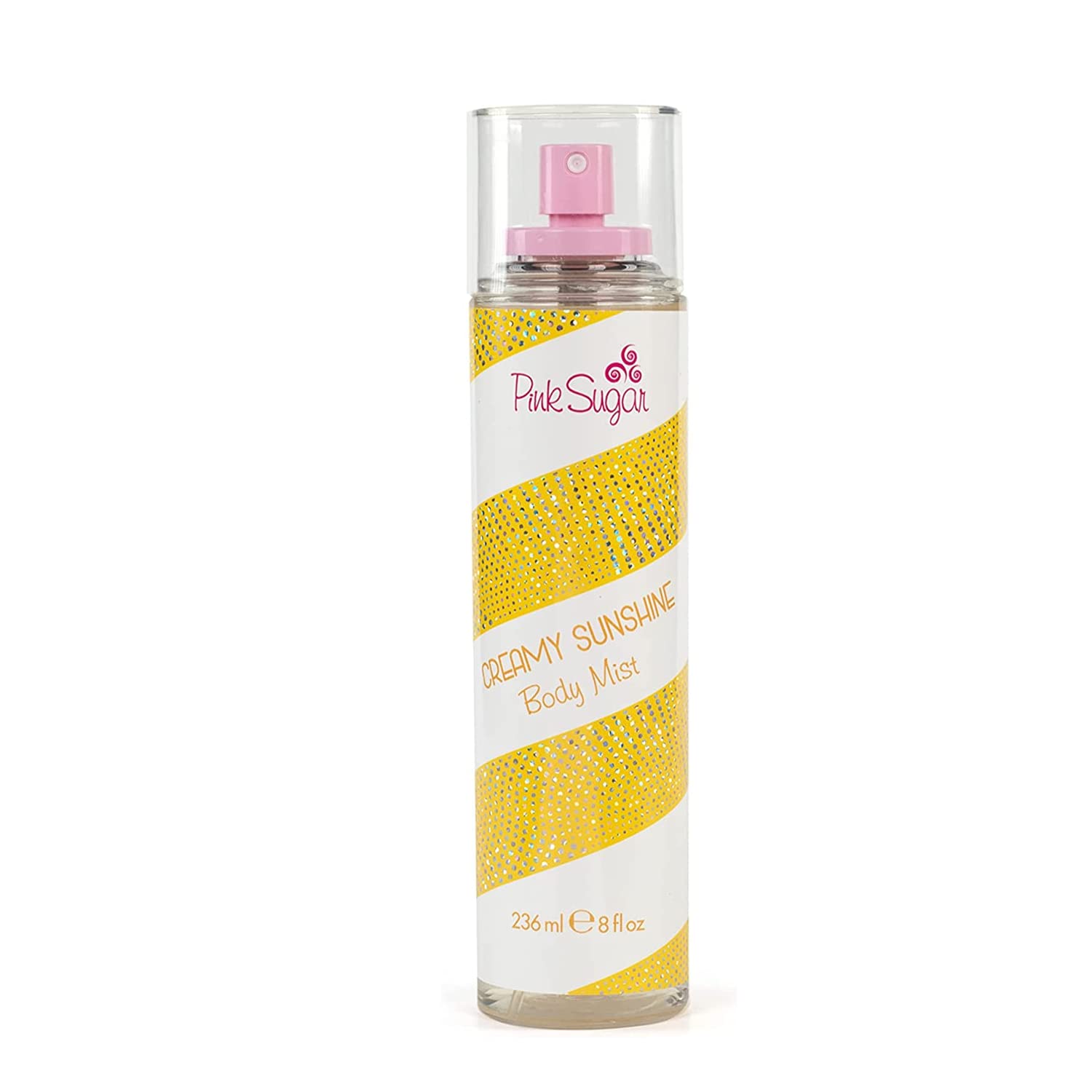 Pink Sugar Creamy Sunshine Perfume for Women - Floral Fruity Eau de Toilette with Coconut Milk, Mimosa, Vanilla & Caramel | Body Mist & Hair Fragrance for Daily Wear, Date Nights & Special Occasions