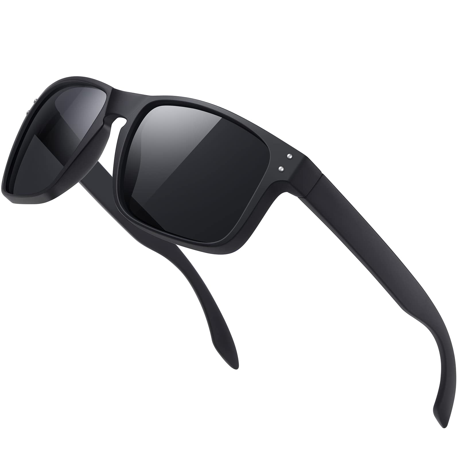 Polarized Sunglasses for Men & Women - Retro Square UV Protection Sunglasses for Fishing, Driving, Outdoor Activities | Fashion & Sports Eyewear