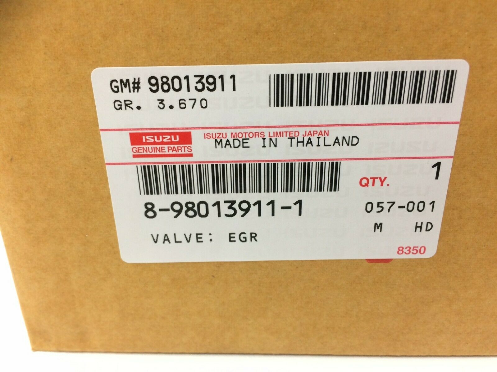 Isuzu DMAX 4JJ1 3.0L Turbo Diesel EGR Valve & Gasket Kit for Rodeo Colorado - Improve Engine Performance & Reduce Emissions