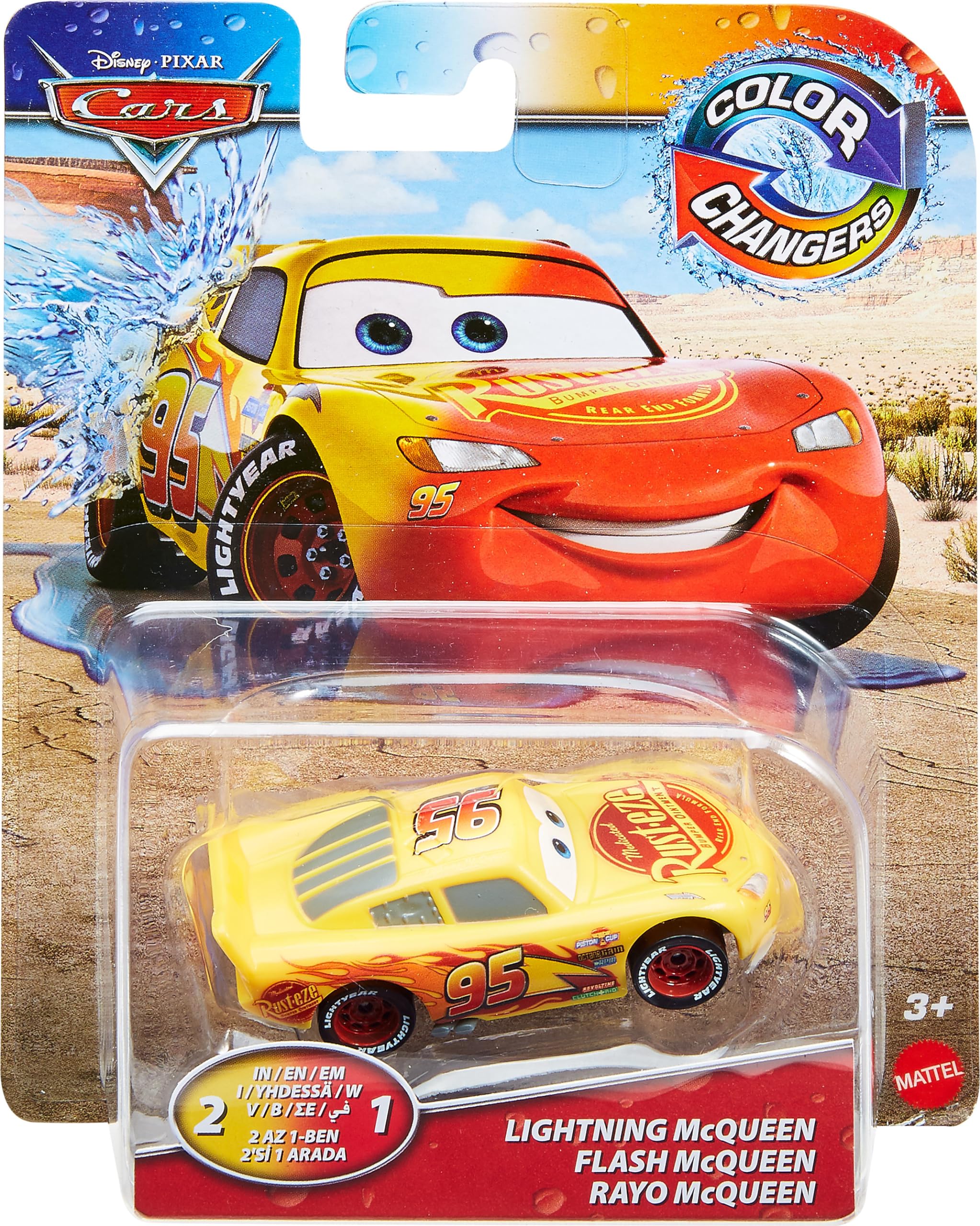 Disney Pixar Cars Color Changing Lightning McQueen Toy - Fun Race Car Playset for Kids Birthday Gifts & Collectibles