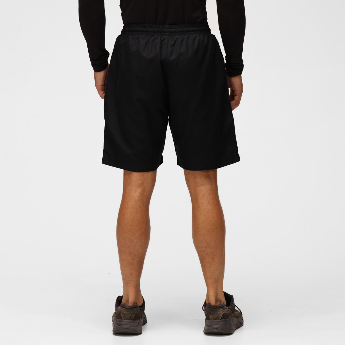 TKB Men's Black Microfiber Shorts - Lightweight, Quick-Dry & Comfortable for Gym, Running, and Casual Wear