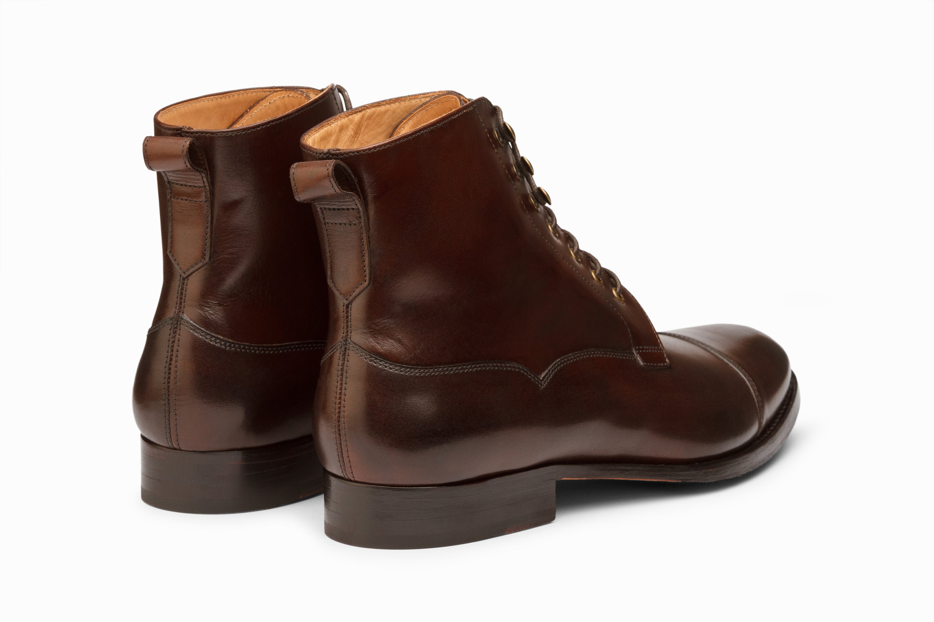 Men's Dark Brown Derby Boots - Classic Leather Dress Shoes for Business & Casual Wear | Perfect for Office, Weddings & Outdoor Events