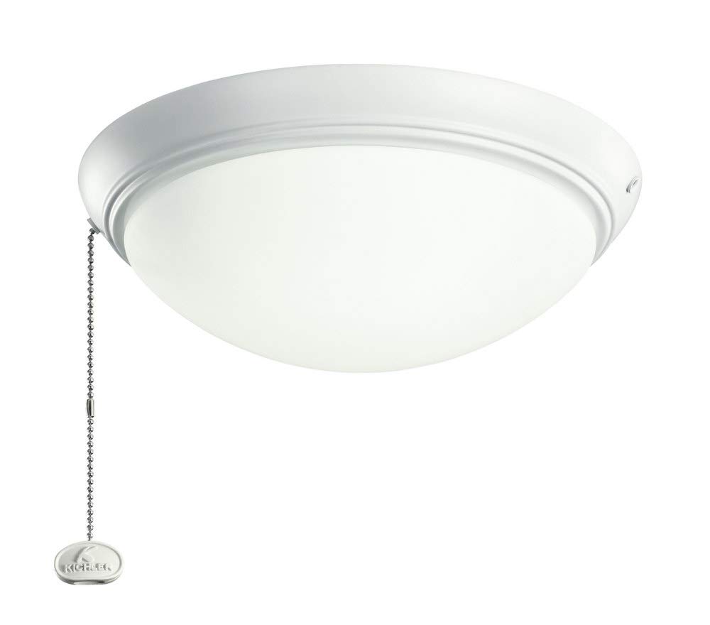 Kichler 338200WH LED Ceiling Fan Light Kit - Energy Efficient White Finish for Living Room, Bedroom & Indoor Spaces