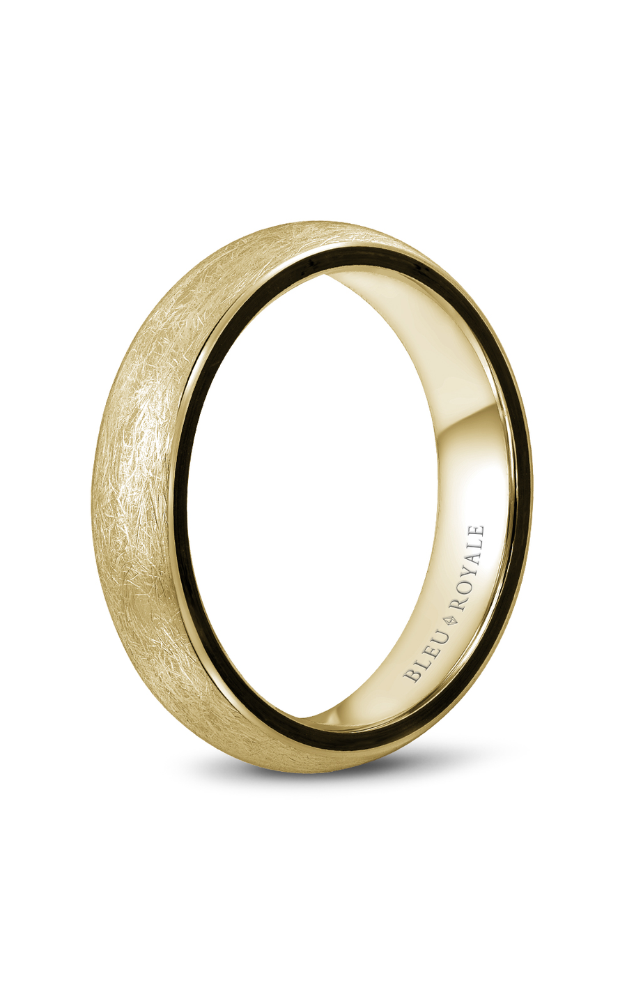 Bleu Royale Men's Wedding Band RYL 063Y5 - 14K Yellow Gold Classic Ring for Groom, Engagement & Anniversary Gift - Perfect for Formal Events, Proposals & Special Occasions