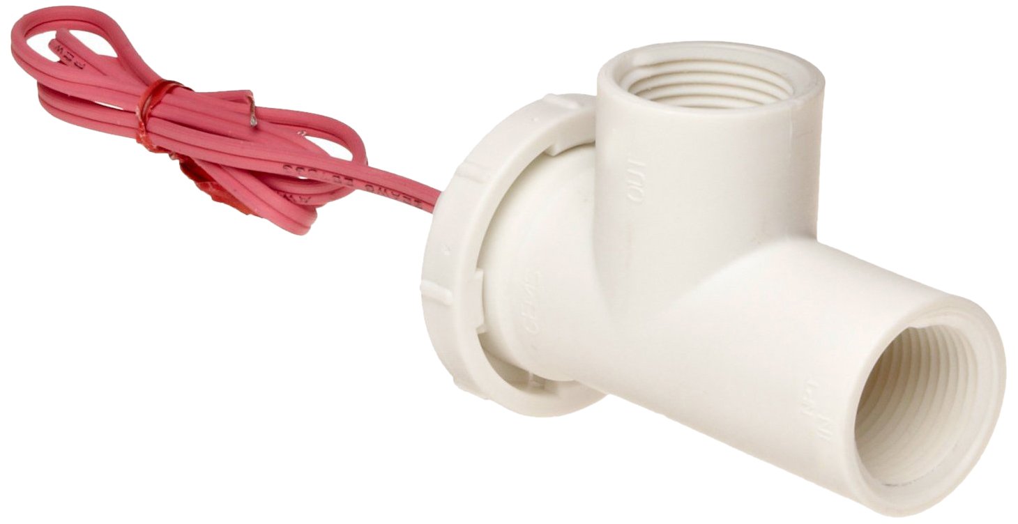 Gems Sensors FS-500 Series Polypropylene Flow Switch - 0.25 GPM Shuttle Type Elbow with 3/4