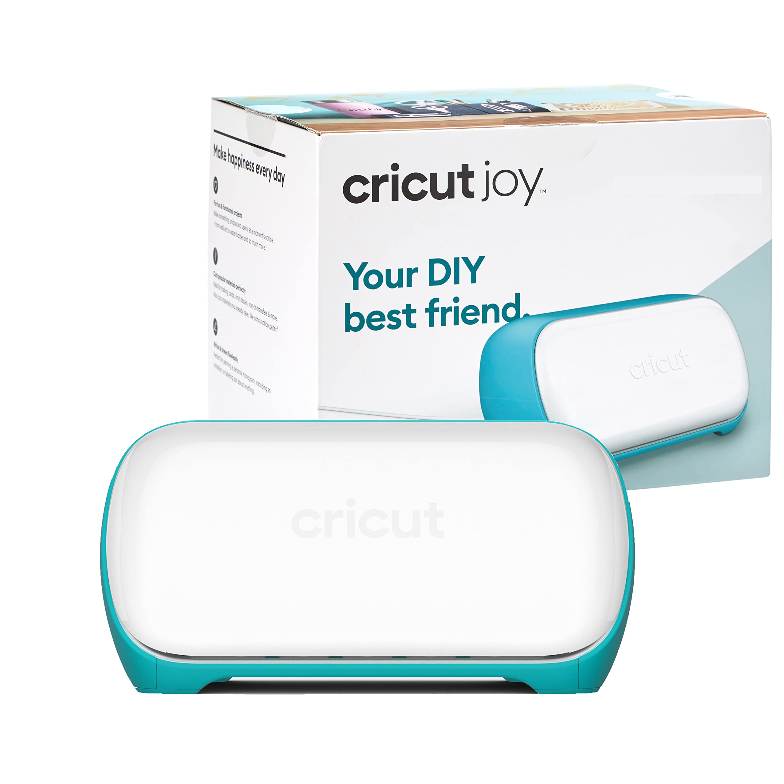 Cricut Joy Smart Cutting Machine Bundle with 30 Digital Design Images - Portable DIY Crafting Tool for Custom Cards, Labels, and Home Decor - Perfect for Scrapbooking, Vinyl Decals, and Personalized Gifts (Blue)