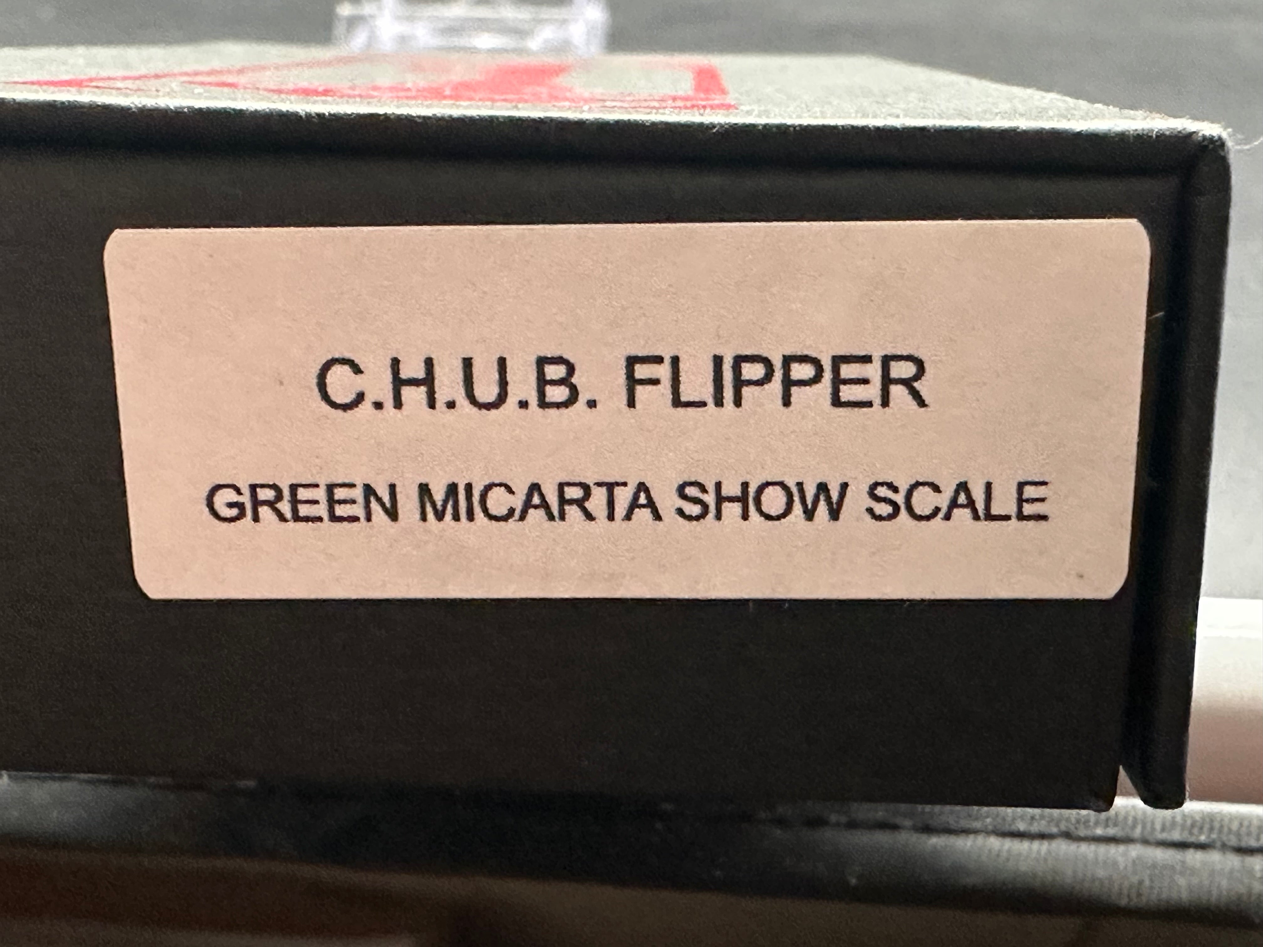 Chaves Ultramar C.H.U.B. Flipper Knife - Green Micarta Handle, Utility Blade - EDC Pocket Knife for Camping, Hiking & Outdoor Adventures