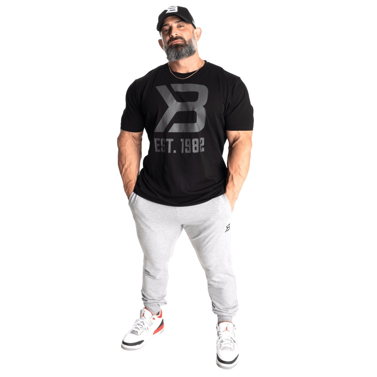 Better Bodies Tapered Joggers V2 - Light Grey Athletic Pants for Men | Comfortable Workout & Lounge Wear for Running, Gym & Casual Outfits