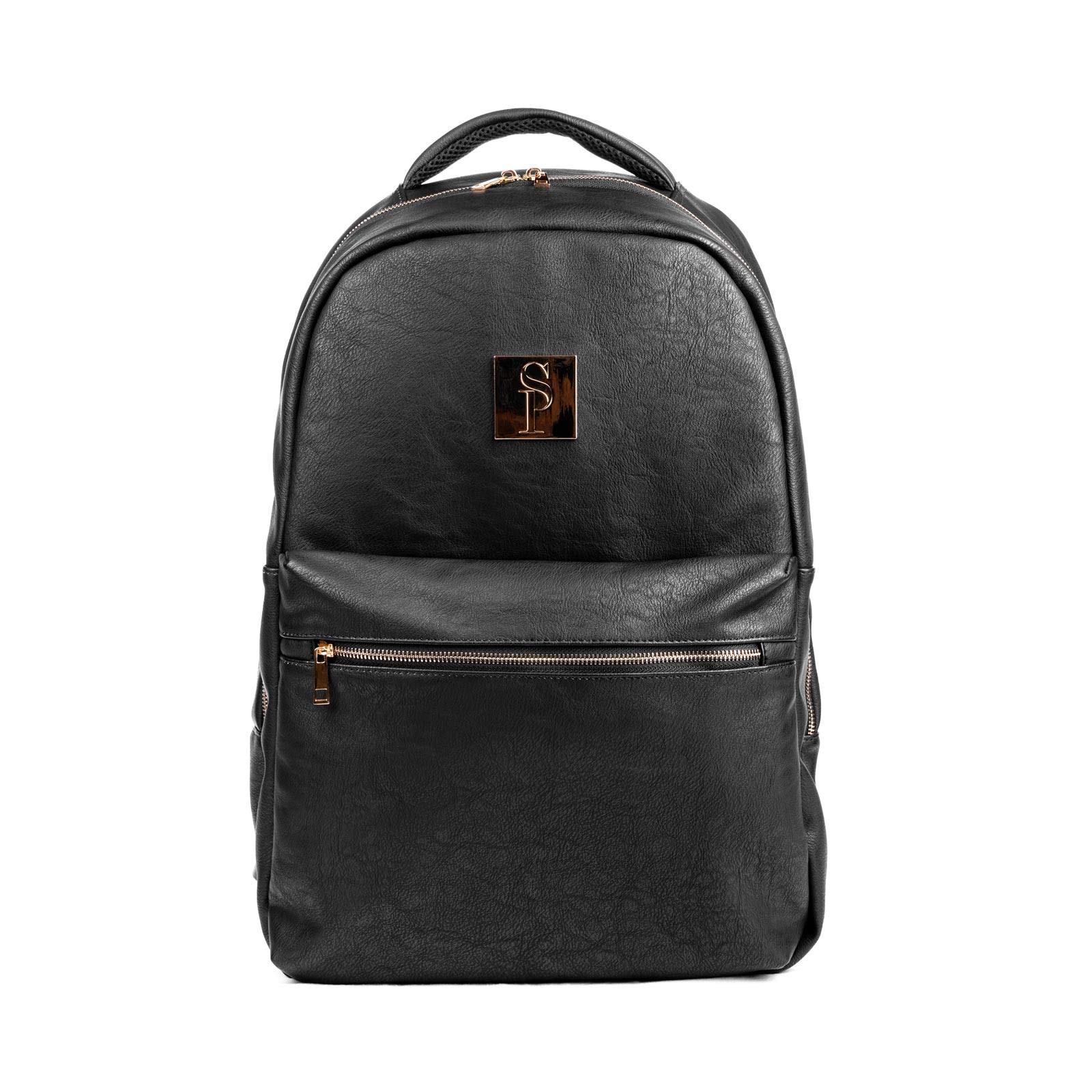 Premium Leather Commuter Bag for Men & Women - Multi-Functional Travel Carry-On with Laptop & Shoe Compartments - Durable Work & Gym Bag for Business Travel, Office & Daily Use (Black)