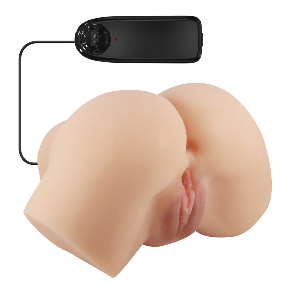 Crazy Bull Hailey Mini Vibrating Masturbator for Women - Dual Stimulation Vagina & Anus Sex Toy - Perfect for Solo Play & Couples Use