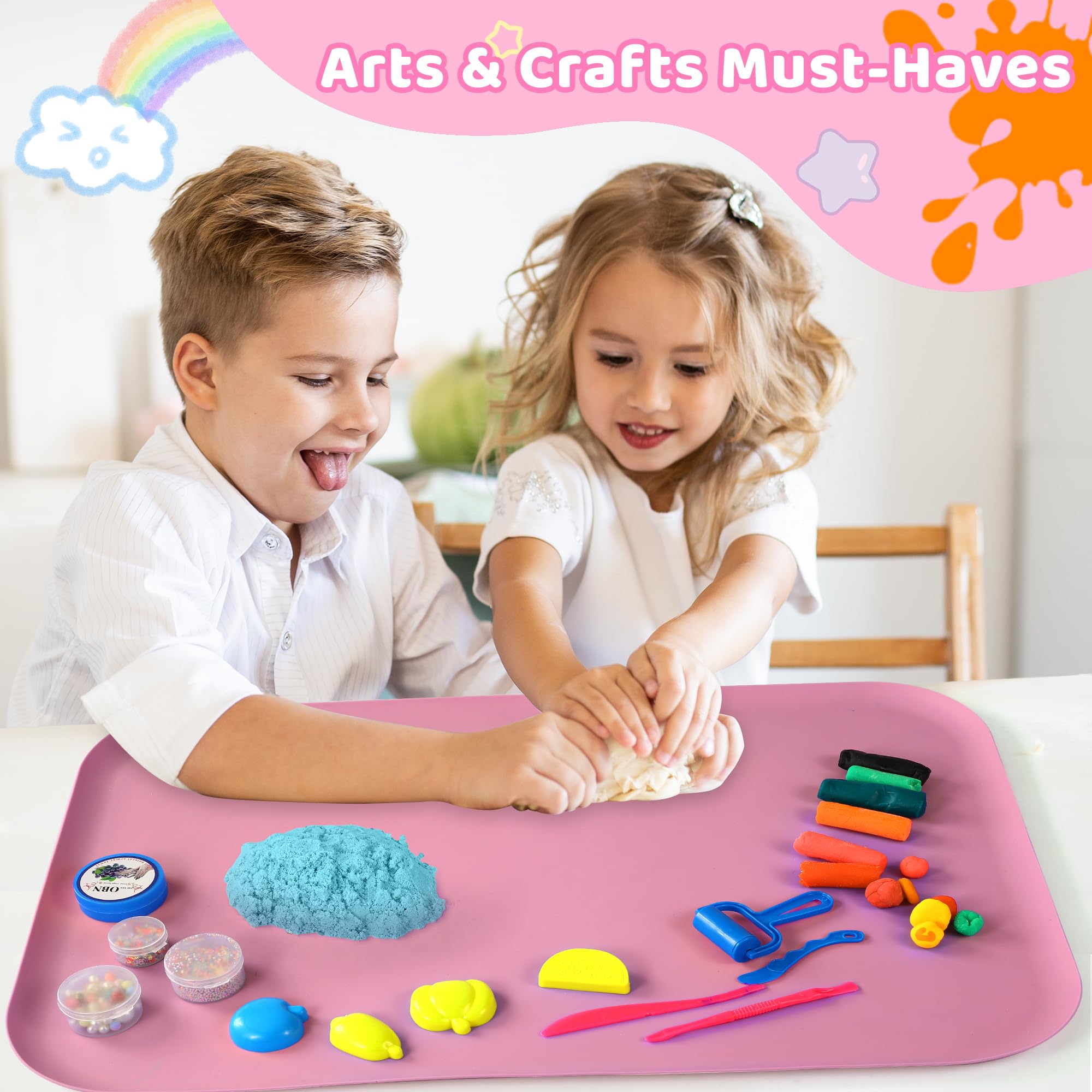 Non-Toxic Silicone Art & Craft Mat for Kids - 24