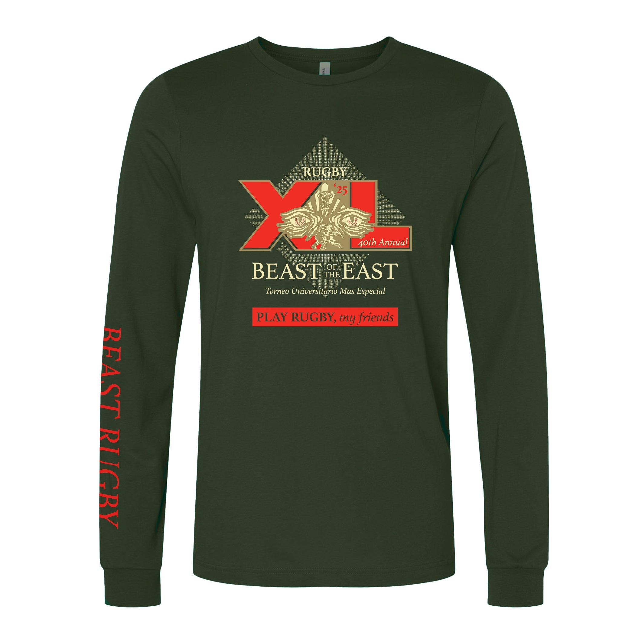 BOE '25 Dos Beast Long Sleeve T-Shirt for Men - Trendy Graphic Tee with Cool Print - Perfect for Streetwear, Casual Outfits & Gym Wear