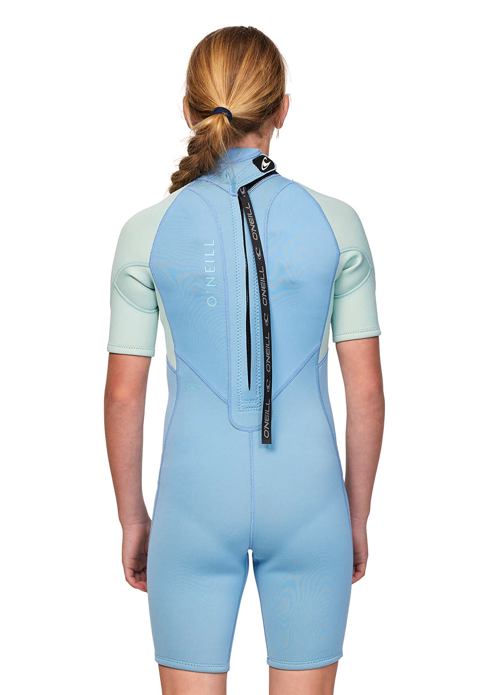 ONeill Girls Reactor 2mm Back Zip Spring Suit Wetsuit for Kids - Youth Surfing, Swimming & Water Sports