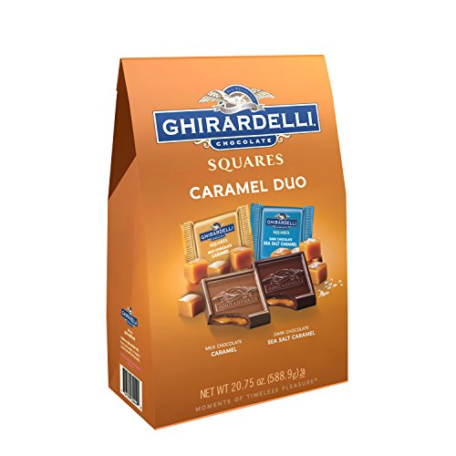 Ghirardelli Milk & Caramel Chocolate Squares - 27.5oz & 20.75oz Bulk Pack | Premium Gourmet Chocolate for Baking, Gifts & Snacking