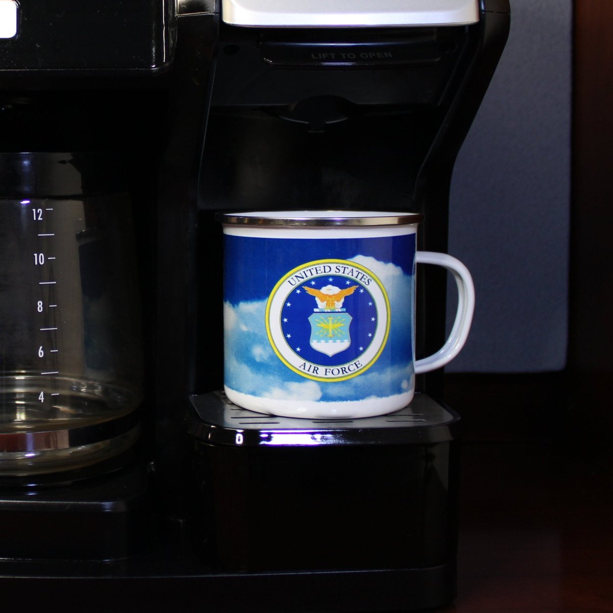 Air Force 15 oz Coffee Mug - Insulated Stainless Steel Travel Cup for Hot & Cold Drinks - Perfect for Office, Camping, and Military Enthusiasts