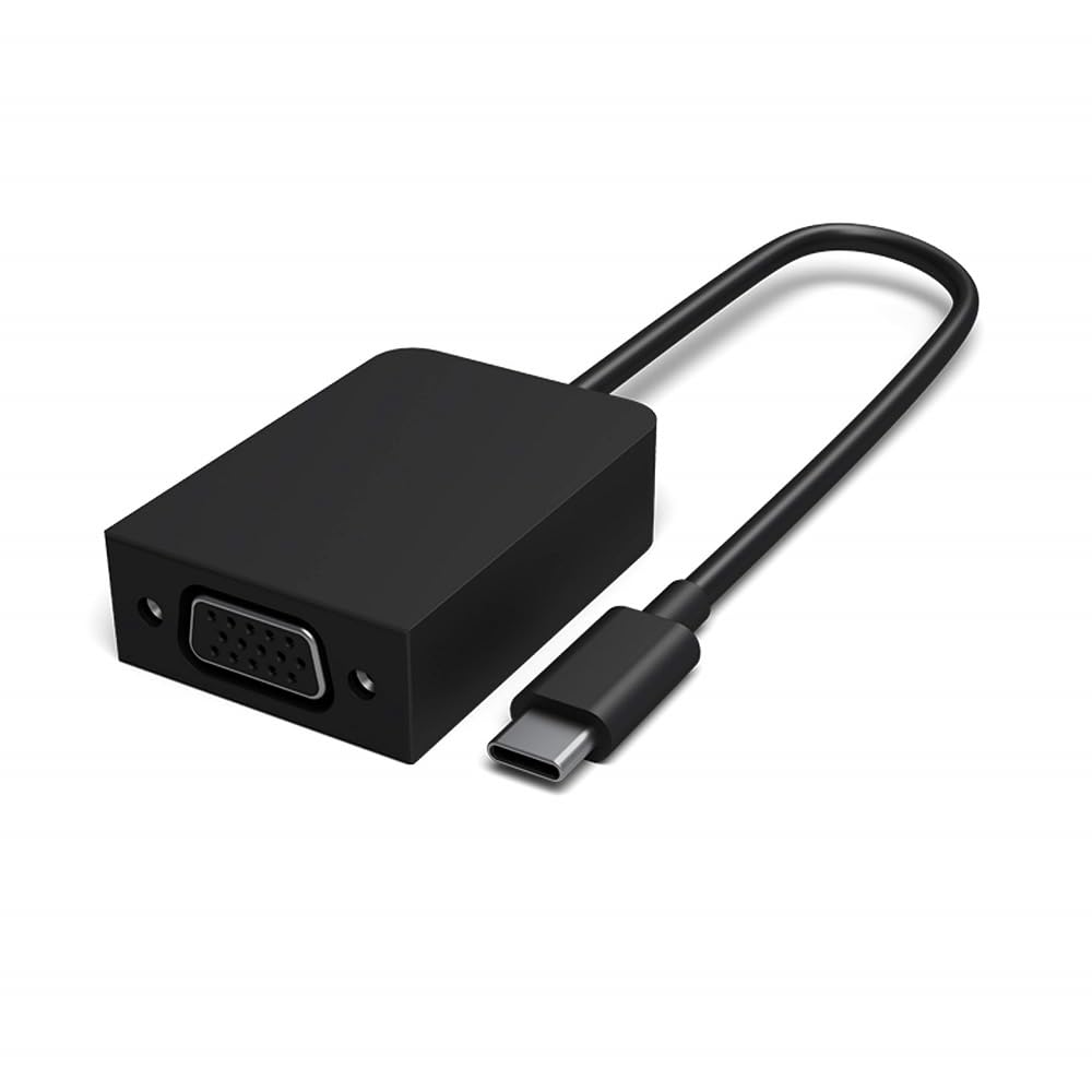 Microsoft Surface USB-C to VGA Adapter - High-Speed Video Converter for Presentations & Meetings - Connect Laptop to Monitor, Projector, or Display
