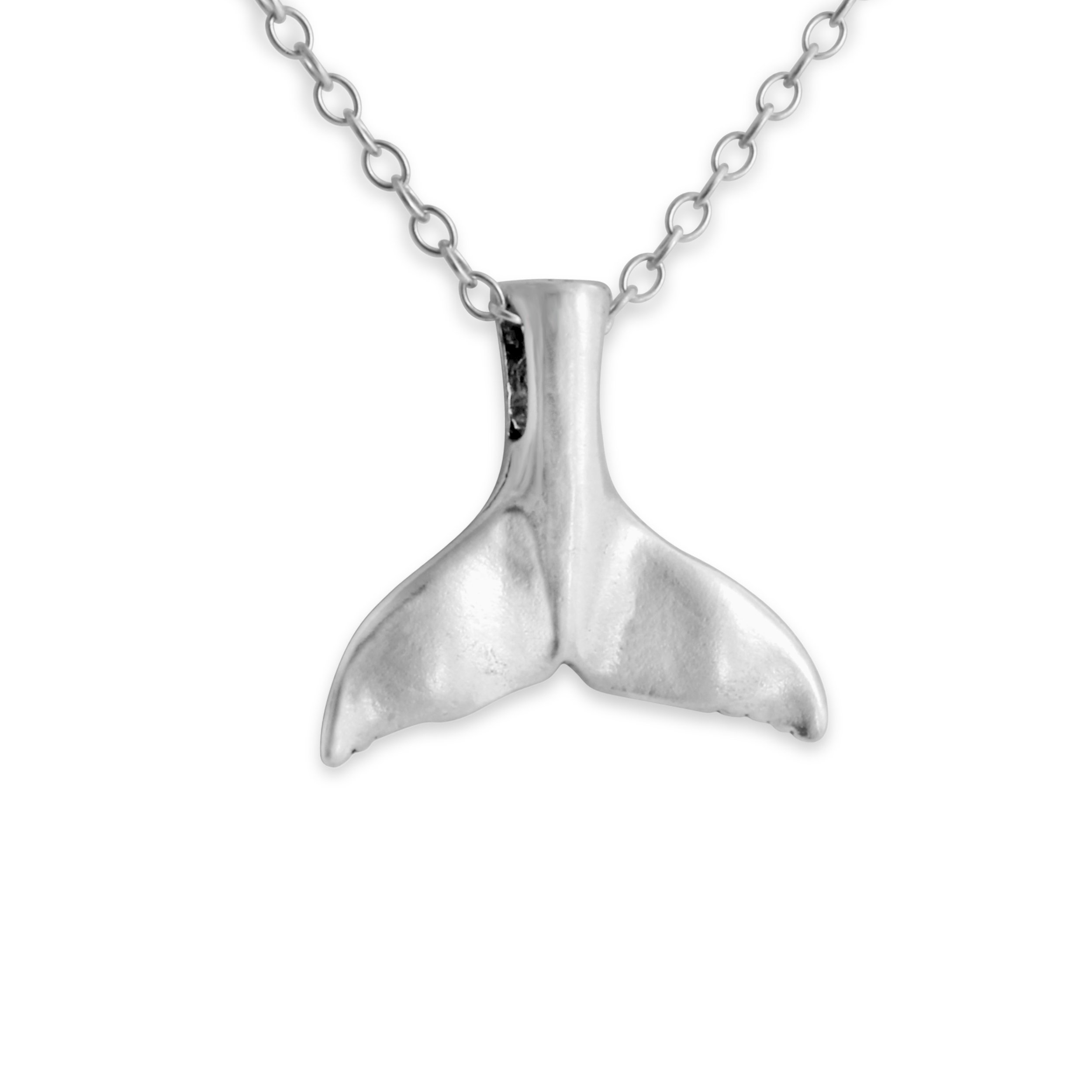 925 Sterling Silver Whale Tail Pendant Necklace for Women - Dainty Ocean Jewelry Gift - Perfect for Beach Vacations & Everyday Wear