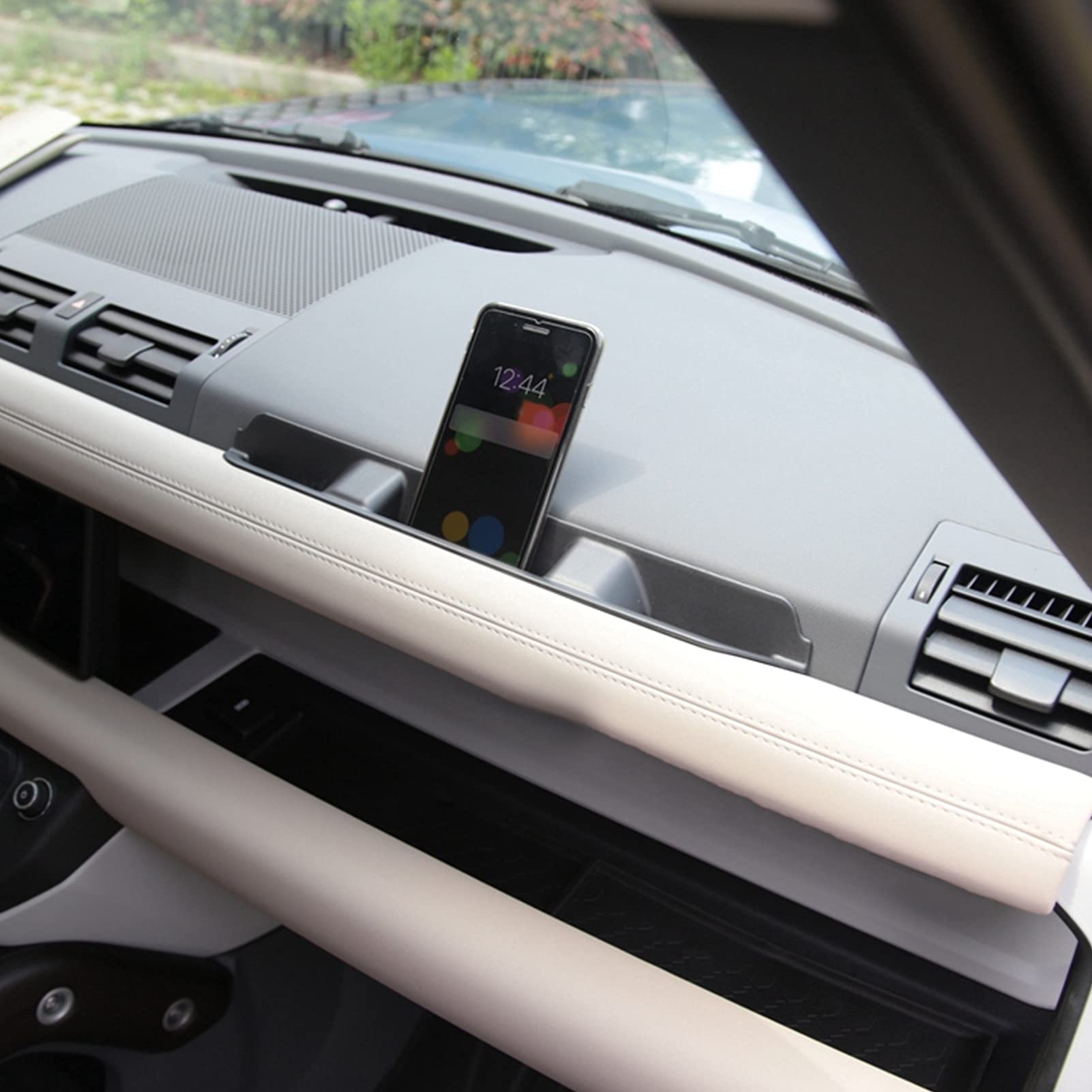 Car Storage Organizer for Land Rover Defender 110 (2020-2021) - Passenger Side Grab Tray with Phone Holder & Accessory Compartments | Perfect for Road Trips, Camping & Daily Commuting