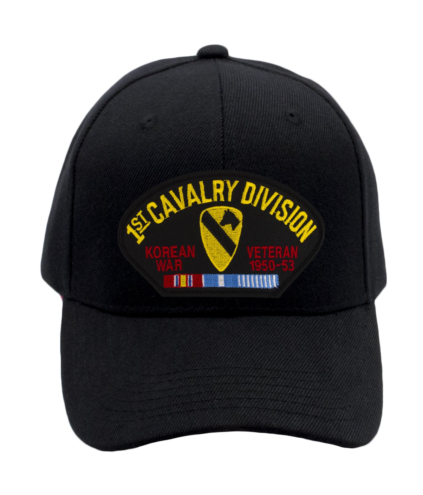 PATCHTOWN 1st Cavalry Division Korean War Veteran Hat - Adjustable Military Ball Cap for Men & Women - Perfect for Veterans Day, Military Reenactments & Patriotic Events