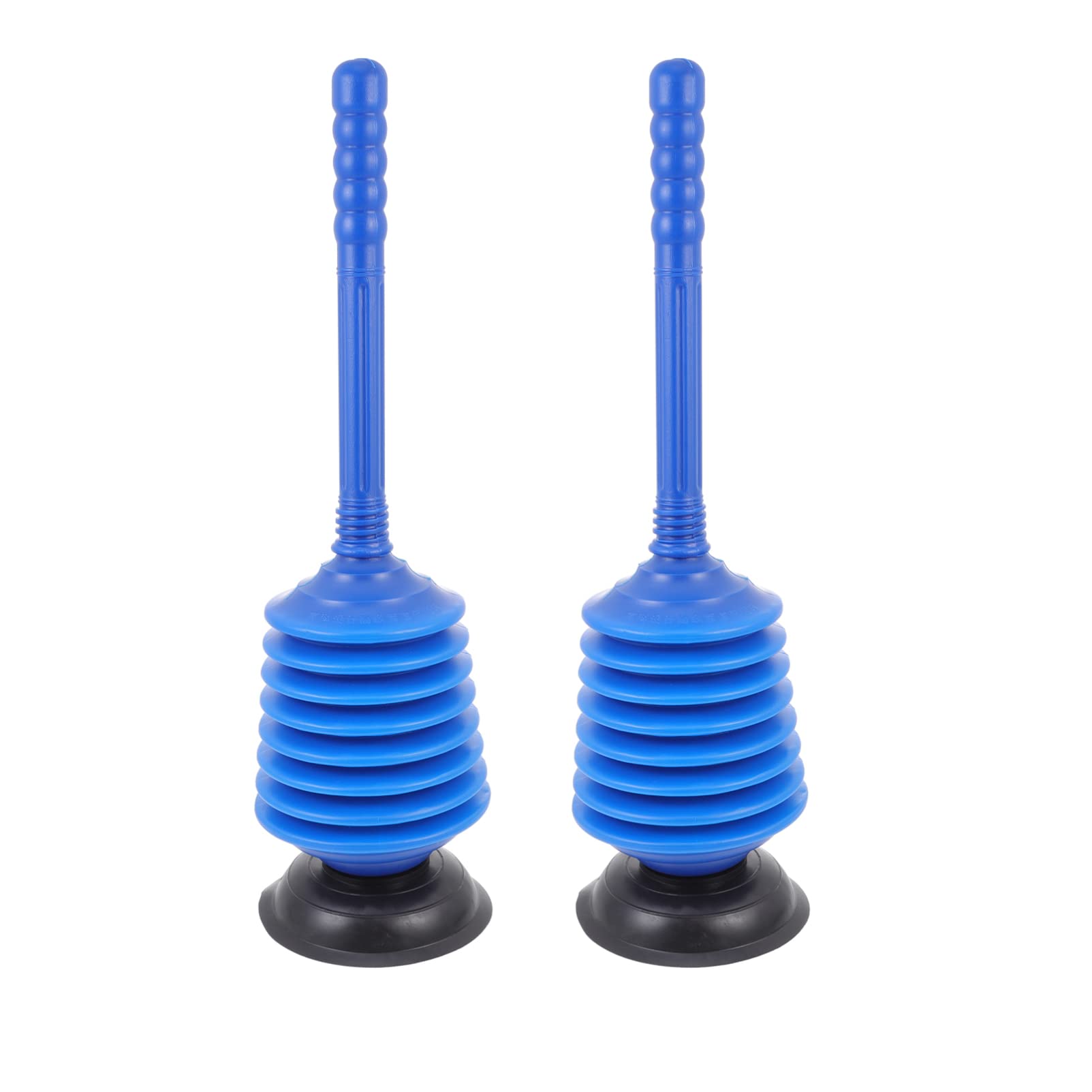DOITOOL 2-Pack Sink Drain Plunger Pump - Powerful Clog Remover Tool for Kitchen, Bathroom, Shower & Toilet Pipes - Blue Drain Cleaner for Hair, Soap Scum & Debris - Perfect for Home Maintenance & Emergency Pipe Unclogging