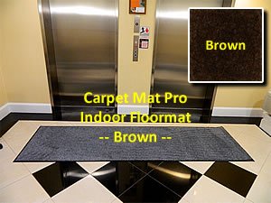 Non-Slip Walk Off Entry Floor Mat - 4' x 15' Brown Indoor Runner Carpet - Durable Anti-Fatigue Doormat for High Traffic Areas - Perfect for Home Entryway, Office, and Commercial Spaces