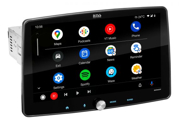 BOSS BE9ACP Single DIN Car Stereo - 9