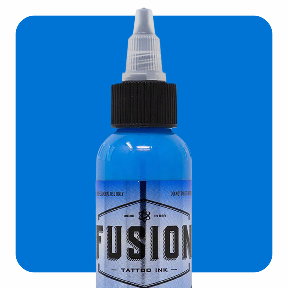 Premium Gradient Blue 4-Pack Tattoo Ink Set (1oz Each) - Professional Fusion Ink for Tattoo Artists - Perfect for Sleeves, Cover-Ups & Detailed Work